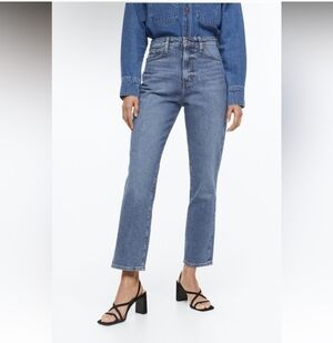 H&M Vintage Mom Fit Ultra High Ankle Jeans 14
